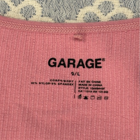 Garage Pink Ribbed Knit Top - Picture 2 of 3
